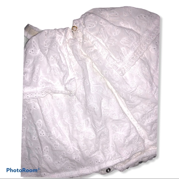 White Butterfly dress & matching headband bow - Picture 2 of 3